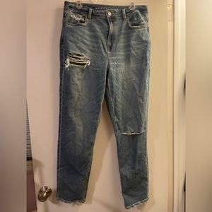 American Eagle Ripped Mom Jeans